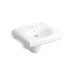 KOHLER K-1999-SS1 Brenham Wall-mount or concealed carrier arm mount commercial bathroom sink with single faucet hole and...