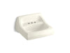 KOHLER K-2005 Kingston 21-1/4" x 18-1/8" wall-mount/concealed arm carrier bathroom sink with 4" centerset faucet holes,...