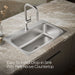 KOHLER K-20060-1 Verse 33" top-mount single-bowl kitchen sink, stainless steel - view 5