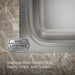 KOHLER K-20060-3 Verse 33" top-mount single-bowl kitchen sink, stainless steel - view 3