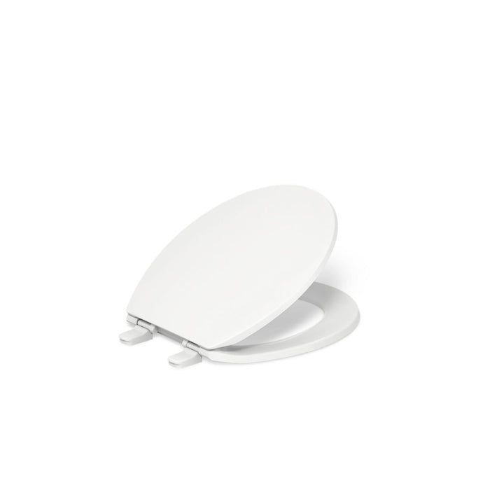 KOHLER K-20111 Brevia Quiet-Close round-front toilet seat, white - view 5