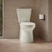 KOHLER K-20197-RA Betello Two-piece Elongated Toilet with Skirted Trapway, 1.28 GPF, Biscuit - image focused on single produc