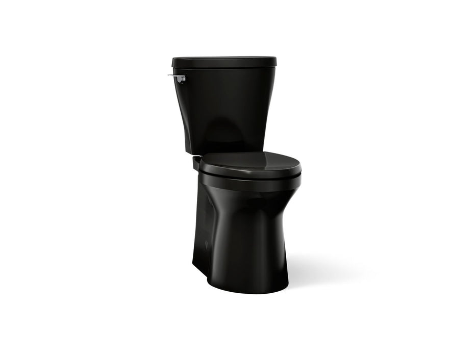 KOHLER K-20197 Betello Two-piece elongated toilet with skirted trapway, 1.28 gpf