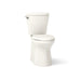 KOHLER K-20198 Betello ContinuousClean XT Two-piece Elongated Toilet with Skirted Trapway, 1.28 GPF, Biscuit - 3/4 view of pr
