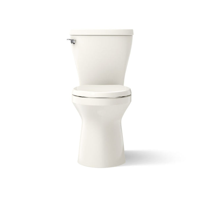 KOHLER K-20198 Betello ContinuousClean XT Two-piece Elongated Toilet with Skirted Trapway, 1.28 GPF, Biscuit - front view of 