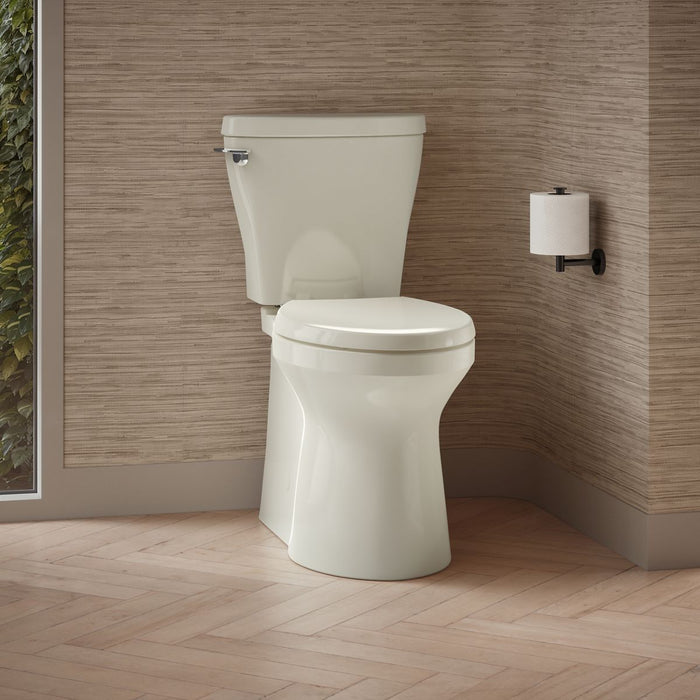 KOHLER K-20198 Betello ContinuousClean XT Two-piece Elongated Toilet with Skirted Trapway, 1.28 GPF, Biscuit - image focused 