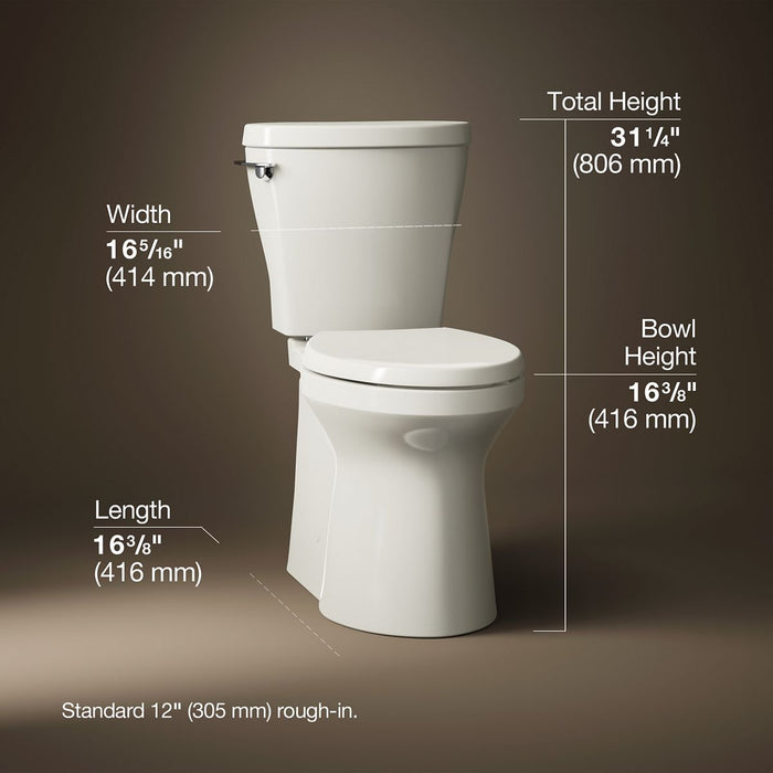 3/4 view of product with dimensions
