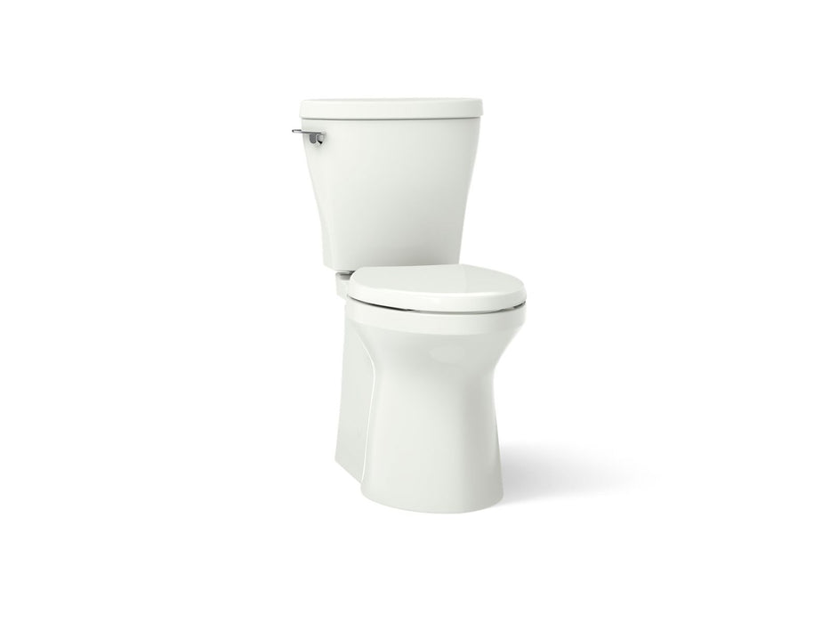 KOHLER K-20198 Betello ContinuousClean XT Two-piece Elongated Toilet with Skirted Trapway, 1.28 GPF, Dune - 3/4 view of produ