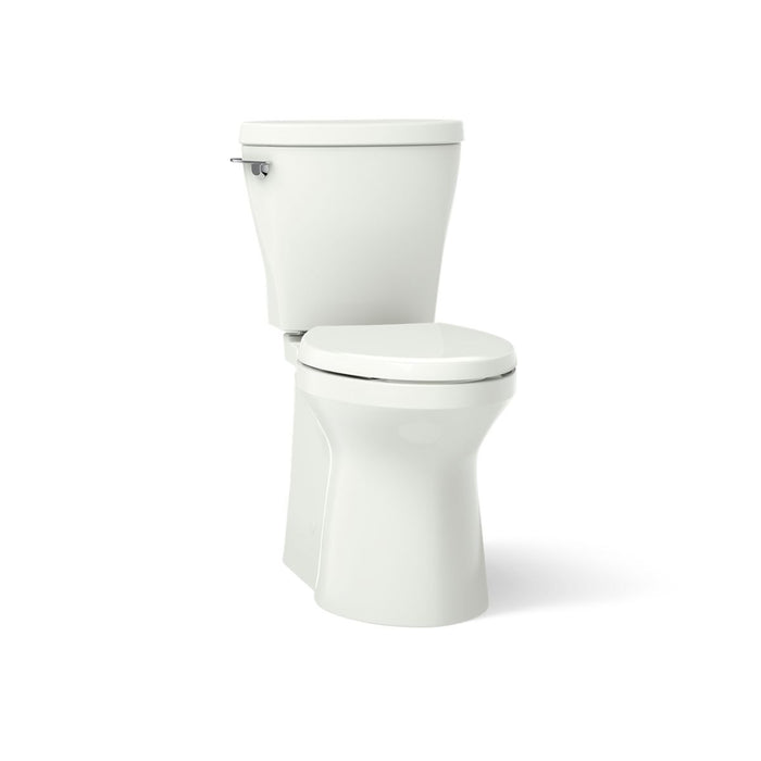 KOHLER K-20198 Betello ContinuousClean XT Two-piece Elongated Toilet with Skirted Trapway, 1.28 GPF, Dune - 3/4 view of produ
