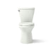 KOHLER K-20198 Betello ContinuousClean XT Two-piece Elongated Toilet with Skirted Trapway, 1.28 GPF, Dune - front view of pro