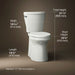 3/4 view of product with dimensions