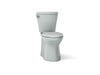 KOHLER K-20198 Betello ContinuousClean XT Two-piece Elongated Toilet with Skirted Trapway, 1.28 GPF, Ice Grey - 3/4 view of p