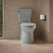 KOHLER K-20198 Betello ContinuousClean XT Two-piece Elongated Toilet with Skirted Trapway, 1.28 GPF, Ice Grey - image focused