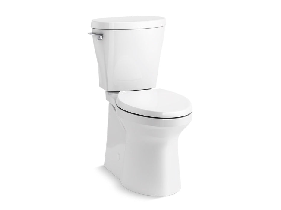 KOHLER K-20198 Betello ContinuousClean XT Two-piece Elongated Toilet with Skirted Trapway, 1.28 GPF, White - 3/4 view of prod