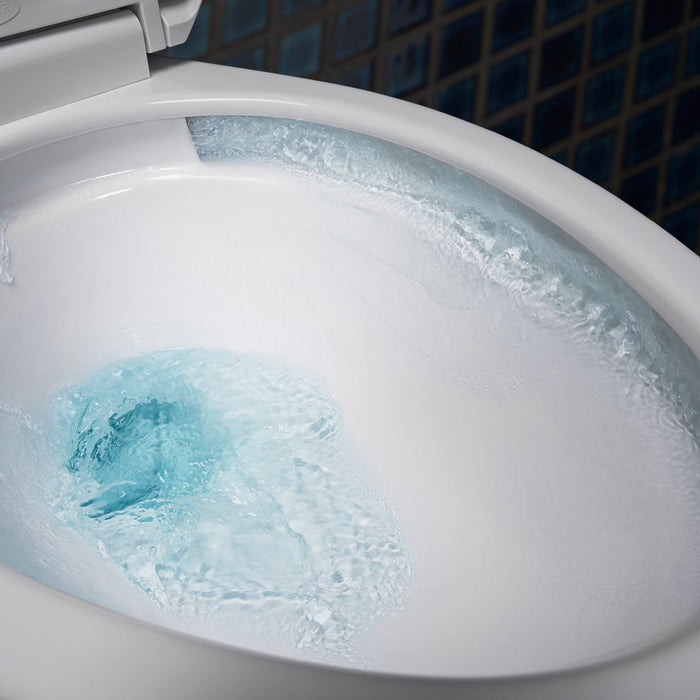 KOHLER K-20198 Betello ContinuousClean XT Two-piece Elongated Toilet with Skirted Trapway, 1.28 GPF, White - Products in use 