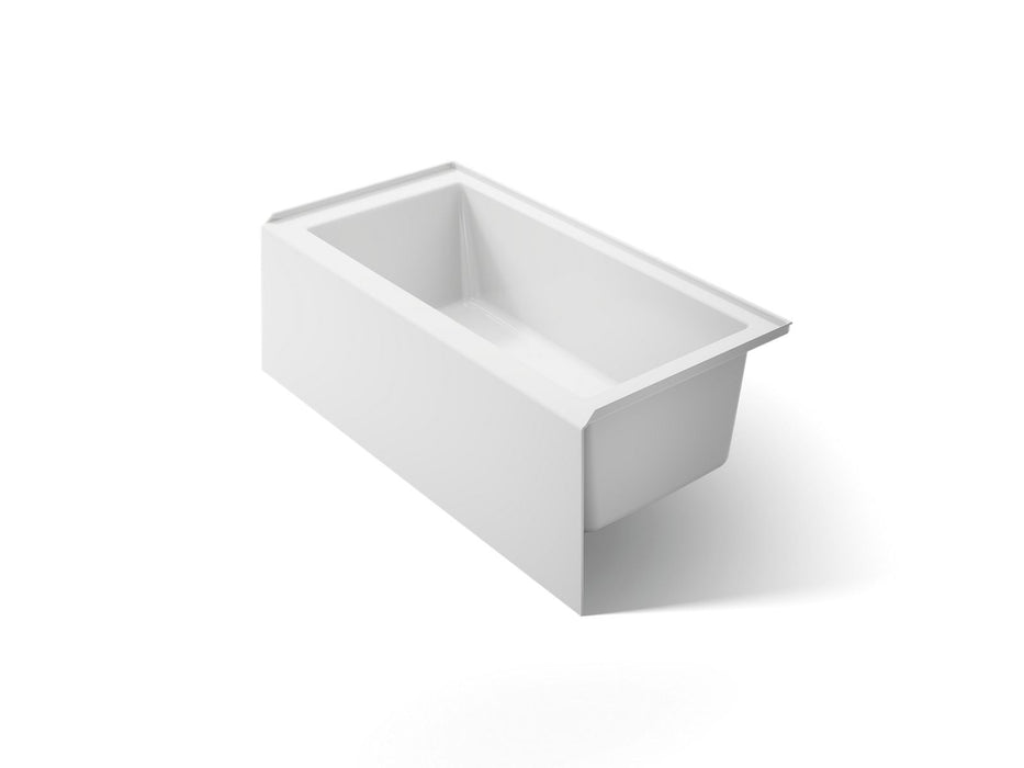 KOHLER K-20201-RA Underscore 60" x 30" alcove bath, right drain, white