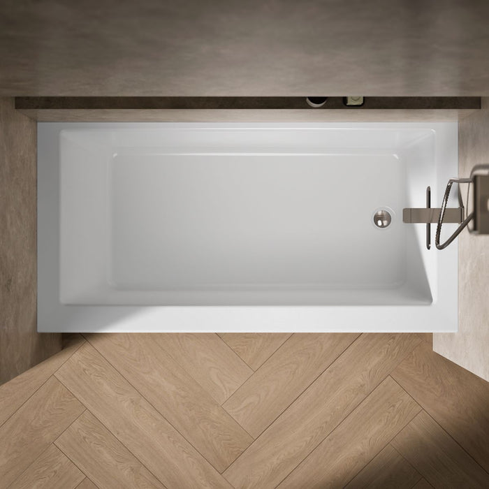 KOHLER K-20201-RA Underscore 60" x 30" alcove bath, right drain, white - view 4