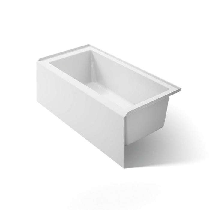KOHLER K-20201-RA Underscore 60" x 30" alcove bath, right drain, white - view 5