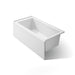 KOHLER K-20201-RA Underscore 60" x 30" alcove bath, right drain, white - view 5