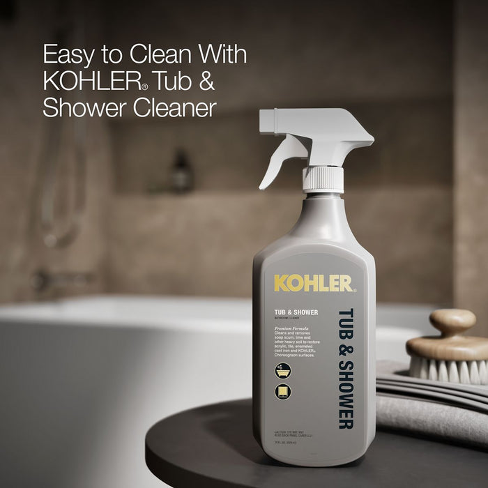 KOHLER K-20202-LA Underscore 60" x 32" alcove bath with integral apron, integral flange, and left-hand drain, white - view 5