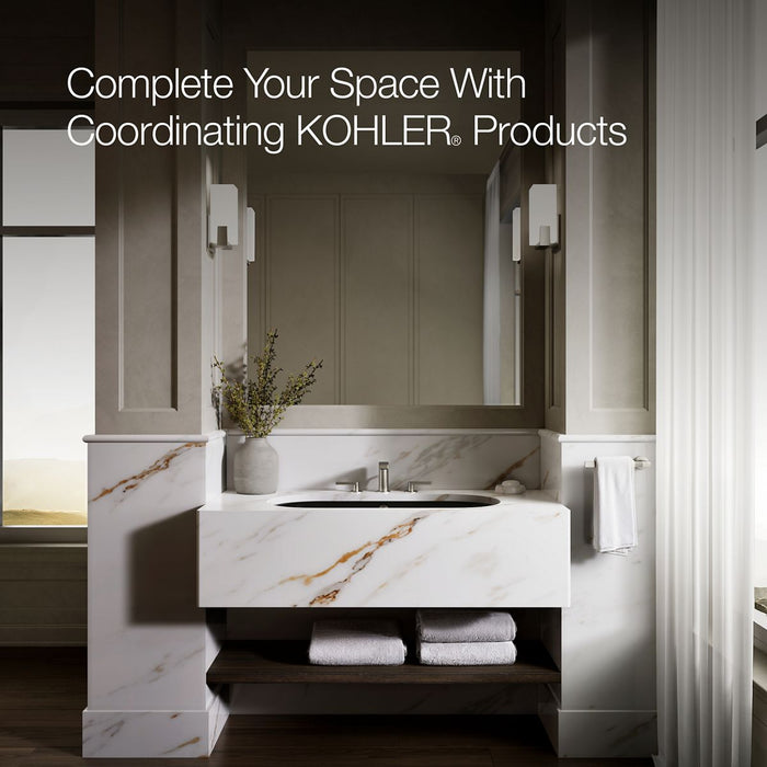 KOHLER K-20213 Iron Plains 33" oval drop-in/undermount bathroom sink