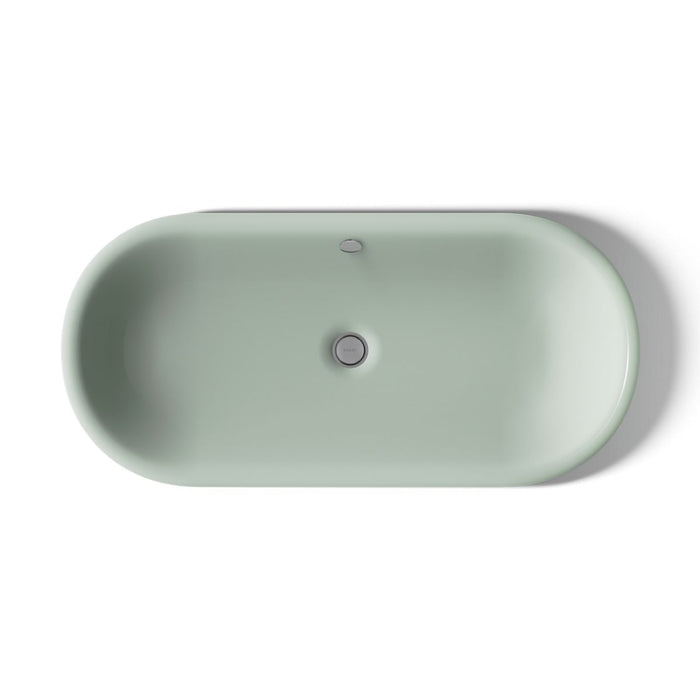 KOHLER K-20213-PAG Iron Plains 33" oval drop-in / undermount / vessel bathroom sink, aspen exterior with aspen interior