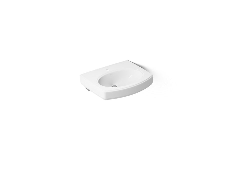 KOHLER K-2028-1 Pinoir 22" oval wall-mount bathroom sink, white