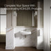 KOHLER K-2028-1 Pinoir 22" oval wall-mount bathroom sink, white - view 3