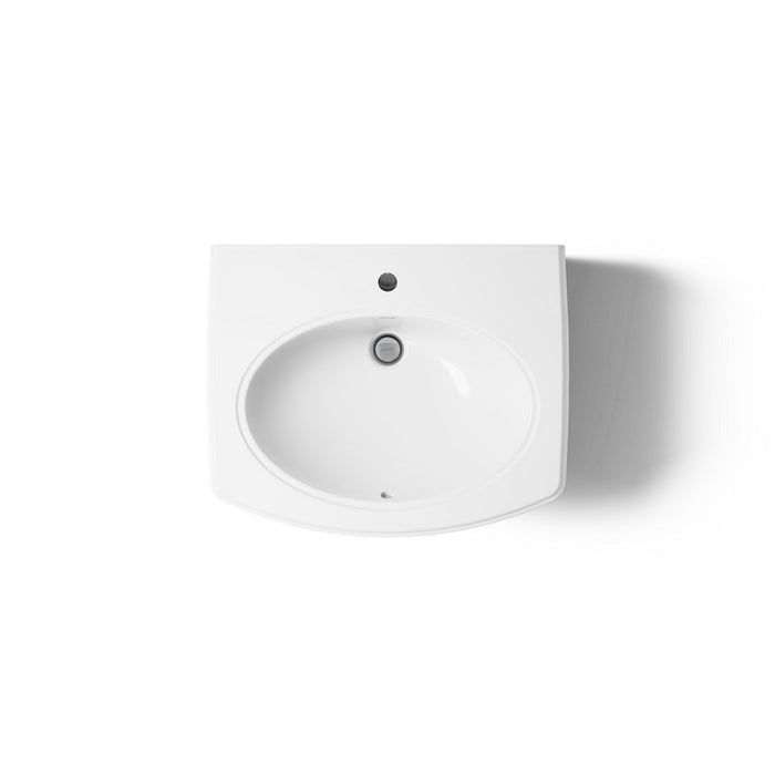 KOHLER K-2028-1 Pinoir 22" oval wall-mount bathroom sink, white - view 5