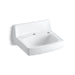 KOHLER K-2031-NR Greenwich 20-3/4" x 18-1/4" wall-mount/concealed arm carrier bathroom sink with single faucet hole, no...