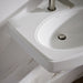 KOHLER K-2035-1 Pinoir 22" Oval Wall-mount Bathroom Sink, White - Shows close up detail of product in room