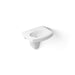 KOHLER K-2035-4 Pinoir 22" Oval Wall-mount Bathroom Sink with Glazed Underside, White - 3/4 view of product