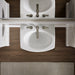 KOHLER K-2035-8 Pinoir 22" Oval Wall-mount Bathroom Sink, White - View of products in room from above