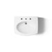 KOHLER K-2035-8 Pinoir 22" Oval Wall-mount Bathroom Sink, White - top view of product