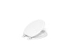 KOHLER K-20467 Stonewood Quiet-Close round-front toilet seat, white