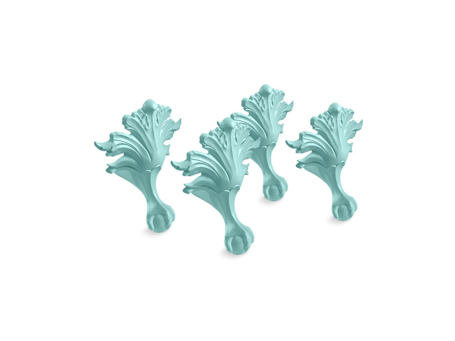 KOHLER K-204 Artifacts Ball-and-claw Feet, 150th Spring Green - 3/4 view of product