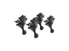 KOHLER K-204 Artifacts Ball-and-claw Feet, Iron Black - 3/4 view of product