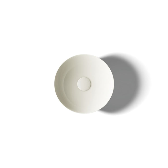 KOHLER K-20703-N Veil 16" round vessel bathroom sink or pedestal sink basin, no overflow, biscuit - view 3