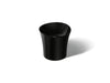 KOHLER K-20703-N Veil 16" round vessel bathroom sink or pedestal sink basin, no overflow, black black