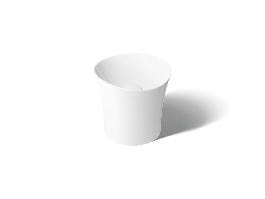 KOHLER K-20703-N Veil 16" round vessel bathroom sink or pedestal sink basin, no overflow, white