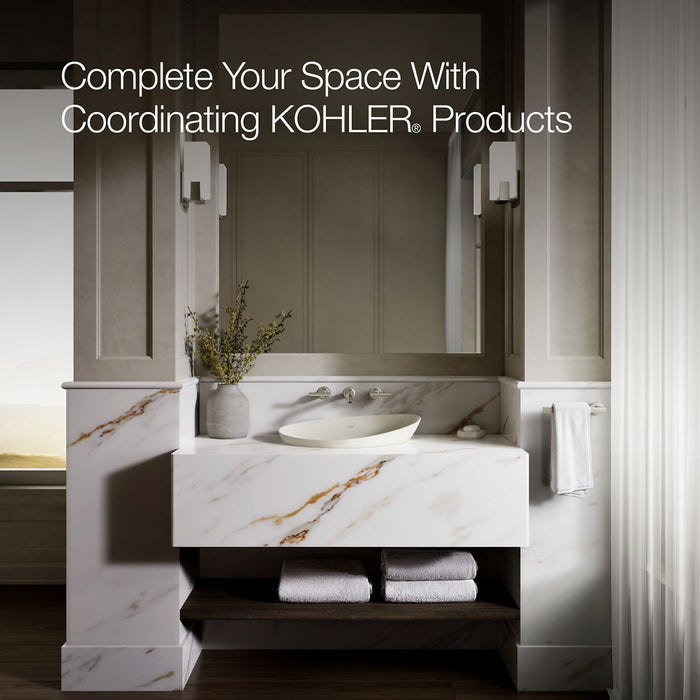 KOHLER K-20704-N Veil 21" oval vessel bathroom sink, no overflow