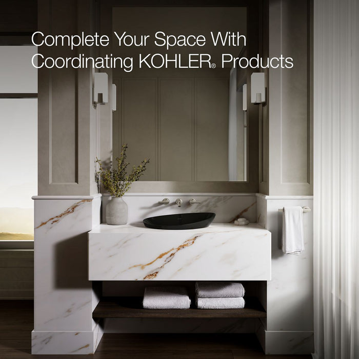 KOHLER K-20704-N Veil 21" oval vessel bathroom sink, no overflow