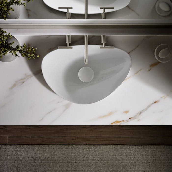 KOHLER K-20704-N Veil 21" oval vessel bathroom sink, no overflow