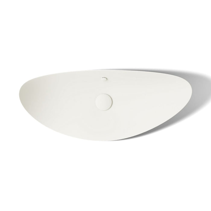 KOHLER K-20705 Veil 38-1/2" oval vessel bathroom sink, biscuit - view 3