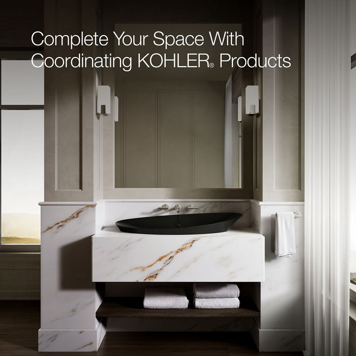 KOHLER K-20705 Veil 38-1/2" oval vessel bathroom sink, black black - view 5