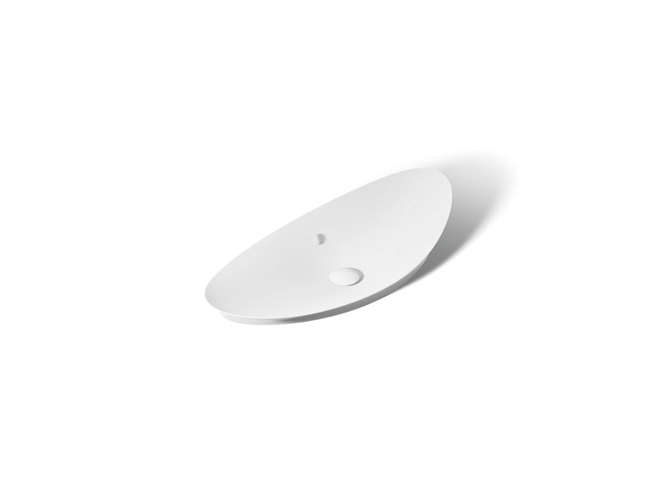 KOHLER K-20705 Veil 38-1/2" oval vessel bathroom sink, white