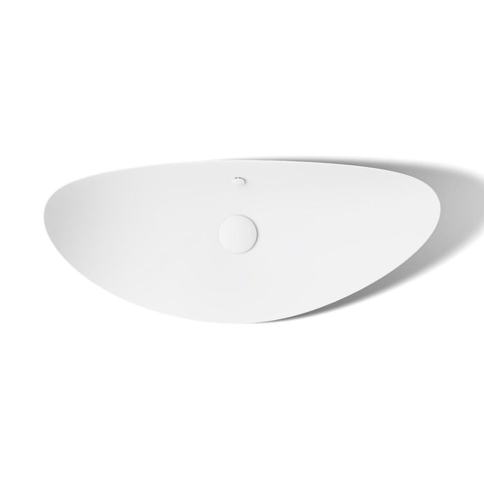 KOHLER K-20705 Veil 38-1/2" oval vessel bathroom sink, white - view 2