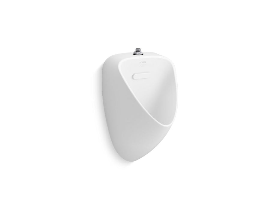 KOHLER K-20713-ET125 Tend Contemporary Washout Urinal with Top Spud, White - 3/4 view of product