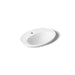 KOHLER K-2075-1 Serif 22-1/4" oval drop-in bathroom sink, white