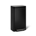 KOHLER K-20941 8-gallon loft stainless steel step trash can, black stainless